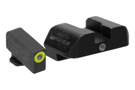 Green night sights for Glock gen 5 pistols.